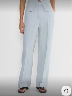 Aritzia Limitless Linen Pant in Dew Blue size 8 NWT